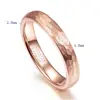 BONLAVIE 4mm 6mm Tungsten Steel Rings Classic Men Women Wedding Bands Ring Jewelry Gold Rose Color Geometric Figure Couple Gift 3