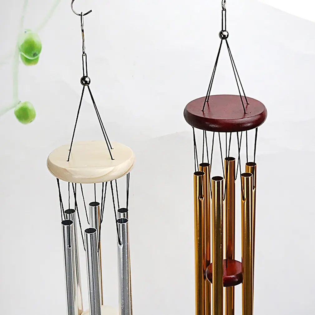Carillons à vent en aluminium - 8 tubes - Carillons éoliens décoratifs