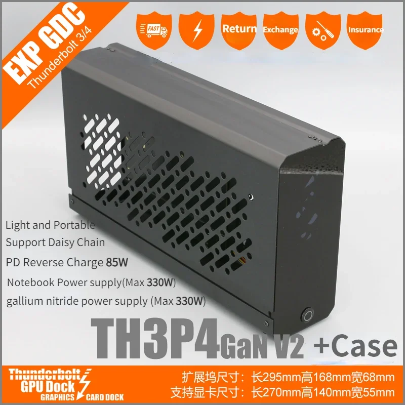 拡張カード TH3P4G4 Thunderbolt External GPU Dock TH3P4G3 Thunderbolt-compatible GPU Dock Laptop External