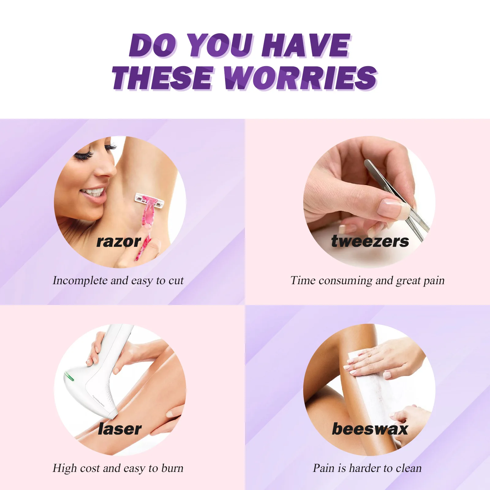 Hair Removal Cream Painless Hair Remover Fast Leg Arm Armpit Permanent Depilatory Cream Smooth Skin Body Hair Growth Inhibitor