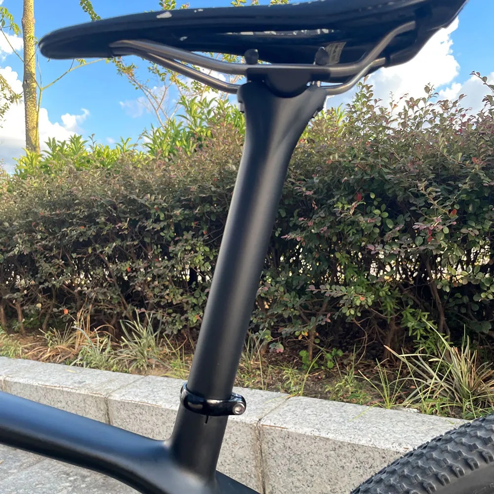 elitaone Carbon-Fahrrad-Sattelstütze, leicht, 135 g, 27,2 30,9 31,6 mm Länge, 300/350/400 mm mm, MTB-Rennrad-Sattelstütze – Detail 8