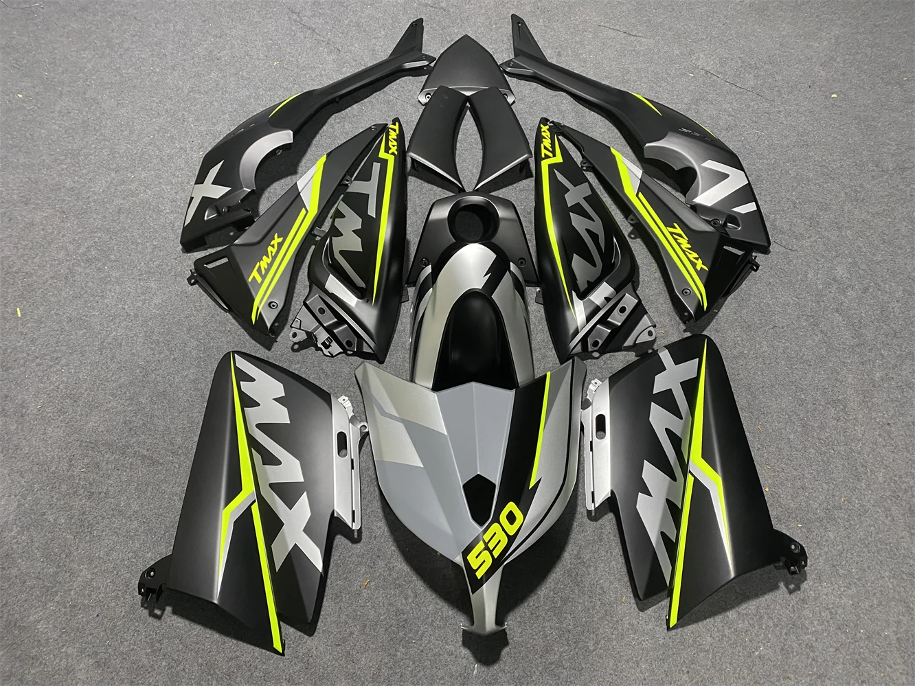 Per Yamaha Tmax-530 Tmax 530 Tmax530 2012 2013 2014 12 13 14 Kit Plastica Kit Carenatura Moto Iniezione Nero Opaco Zxmt