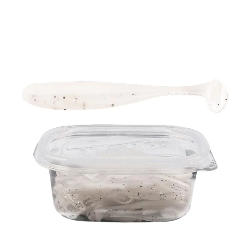 652d 50 PCs Paddle Tail Swimbaits Bass Köder Köder Fischereiköder Tackle Accessoires Tackle Accessoires – Detail 1