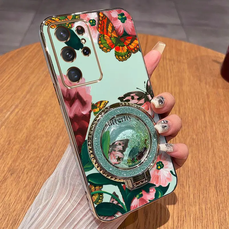 Colorful Butterflies Plating Phone Case Cover