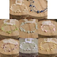 Princess Baby Photoshoots Posing Photo Tieback Hair Accessories Newborn Photography Props Toddler Girls Pearl Headband 2
