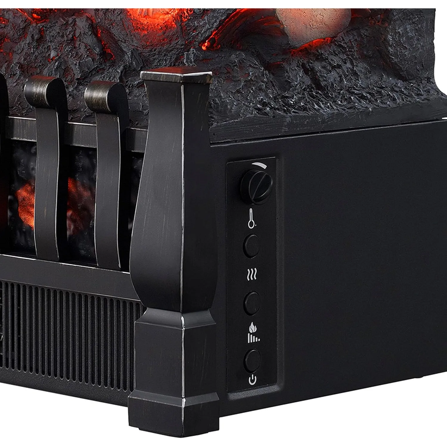20.5-inch Electric Log Set Heater with Remote Control，8.66"D x 20.5"W x 12"H 6