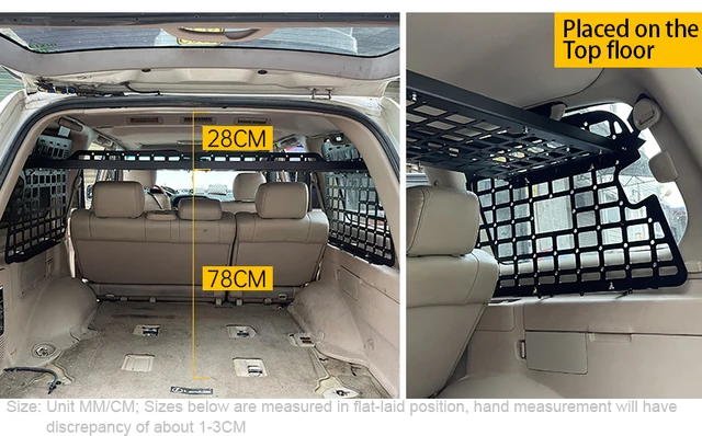 Étagère de cargaison pour le coffre arrière de voiture  Pour Toyota Land  Cruiser J200 supports pour queue arrière de voiture, rideau rétractable,  accessoires d'espacement - AliExpress