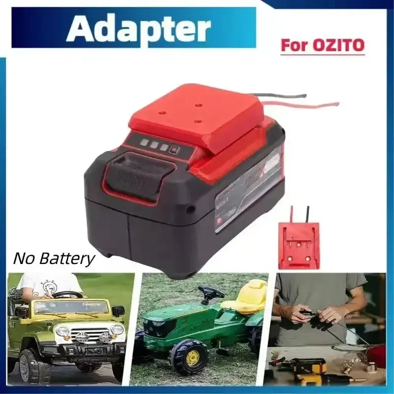 Per Einhell Ozito 18V Batteria Agli Ioni Di Litio Connettore Cavo Uscita Adattatore Spina Fai Da Te 14Awg Gauge Robotic (Non Includere La Batteria)