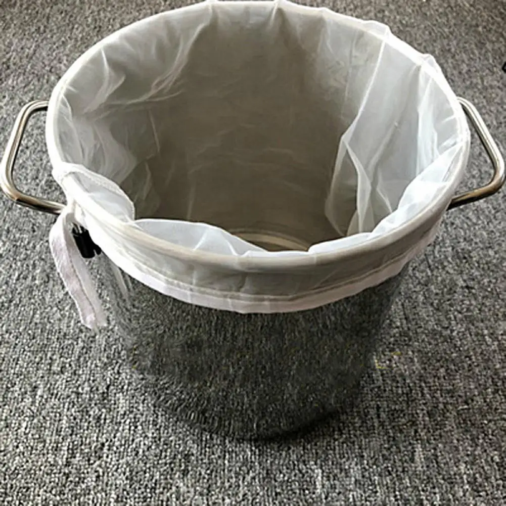 Filter Bag Drawstring Design Heat-Resistant Fabric Beer Homebrew Filter Bag Wine DIY Tools Party Supplies