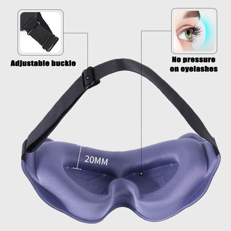3D Sleep Mask Natural Sleeping Eye Mask Eyeshade Cover Shade Eye Patch Women Men Soft Portable Blindfold Travel Eyepatch 1Pcs 4