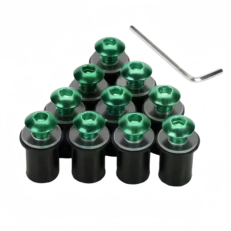 Windscreen Windshield Bolt Screw Kit 10PCS 5mm for Honda CBR 125R 250R 300R 500R 600 900 954 1000 RR CBR650R CBR954RR CBR600 F4i