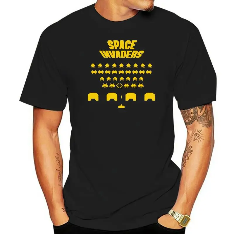 Space Invasers (Ready Player One Halliday Anorak) T-Shirt Nera Da Uomo