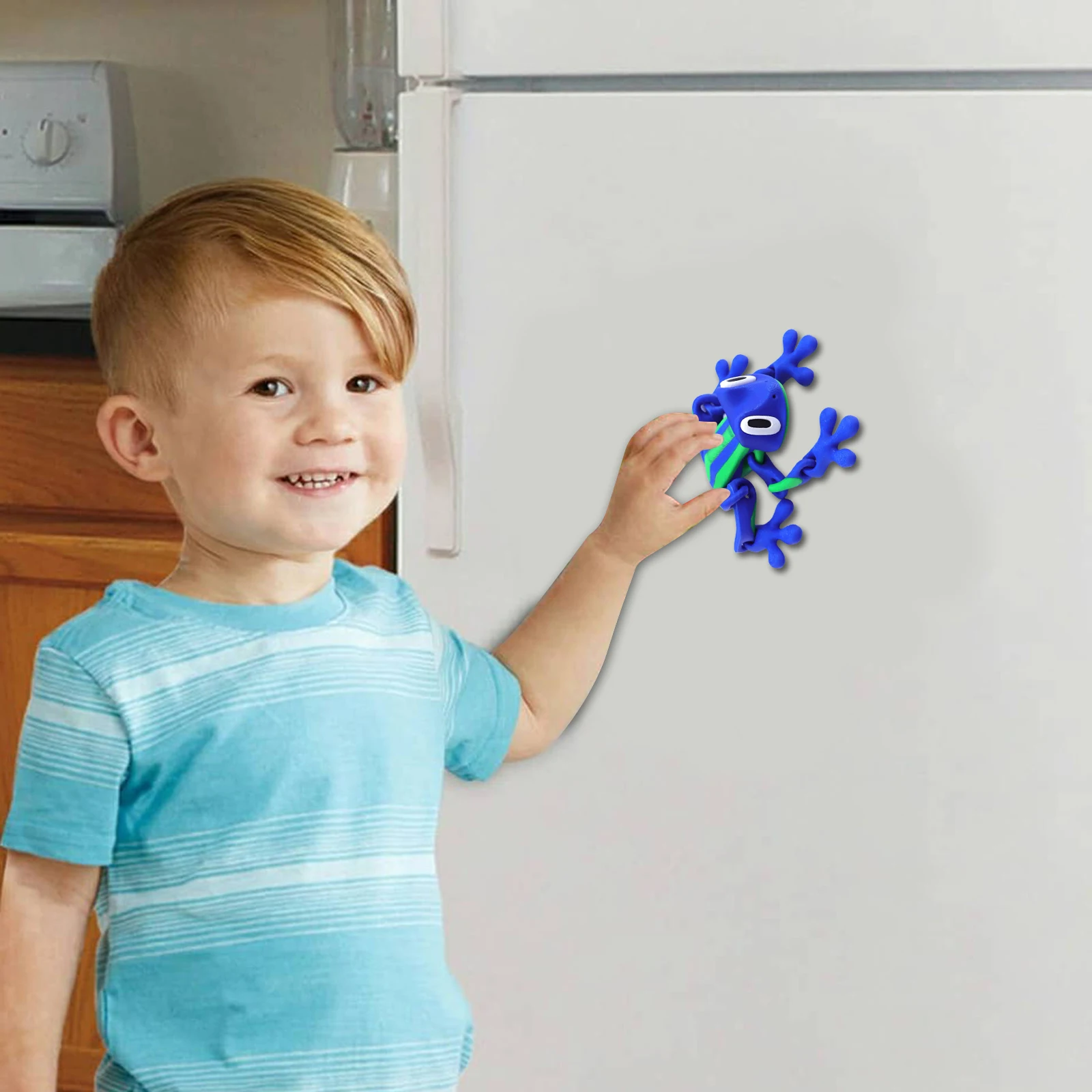 3D Printed Frog Model Movable Joints Magnetic Realistic Frog Sculpture Cartoon Figurine 3D Printed Frog Toy Birthday Gift