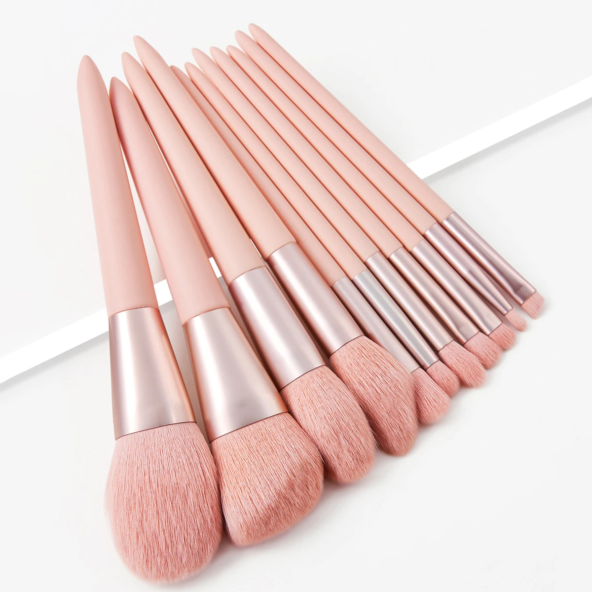 11Pcs/Pack Professional Makeup Brush Set Soft Bristle Blusher Eyeshadow
