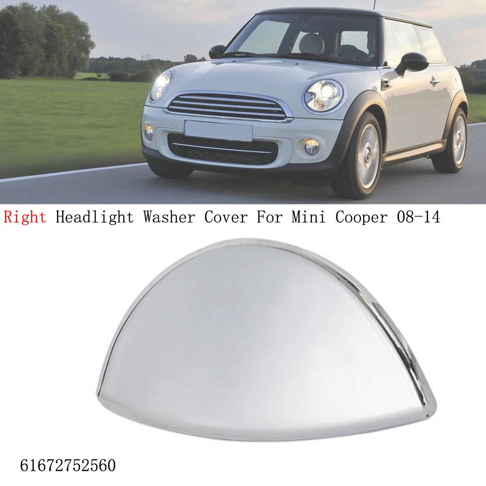 

1pc For Mini-Cooper 2008-2014 Chrome Right Headlight Washer Cover Aftermarket Product With Premium Quality Car Exterior Parts