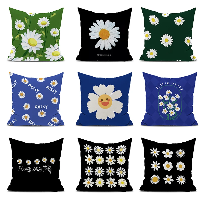 

Daisy Cushion Cover 45x45 Cushions Covers Decorative Pillowcase 40x40 Car Decoration Fall Decor Throw Pillows Pilow Cases Pillow