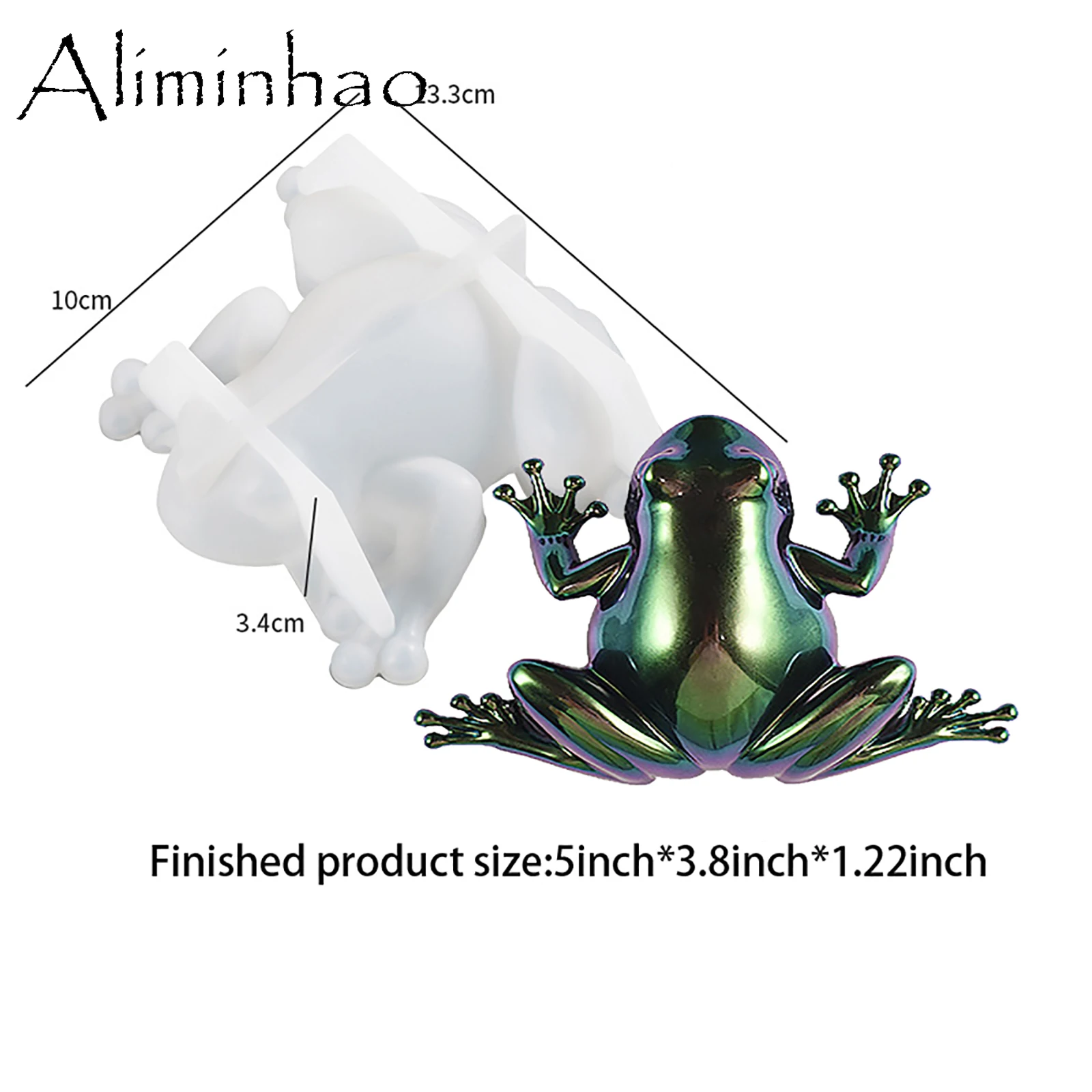 M0054 Harz Formen Ostern 3D Frosch Eidechse Schnecke Kleine Tier Ornamente Silikon Form für Dekoration Hause – Detail 5