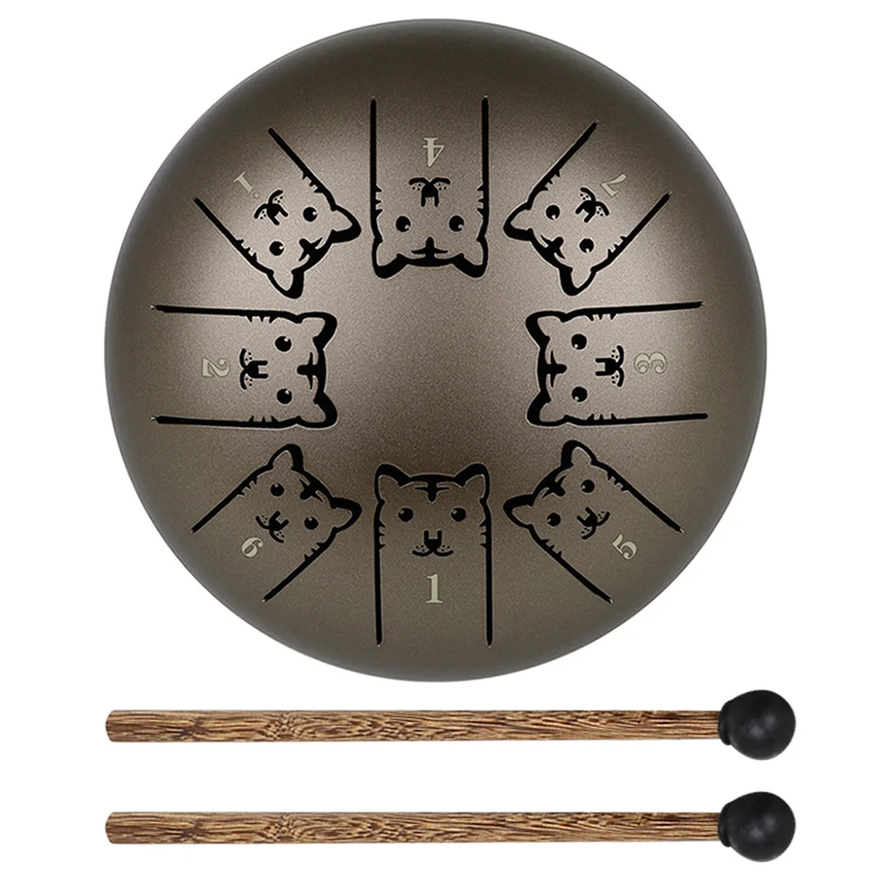 

1 Набор, стальной барабан для языка для взрослых, стальной барабан для языка для медитации, музыкальный инструмент, стальной барабан для языка (Tiger)