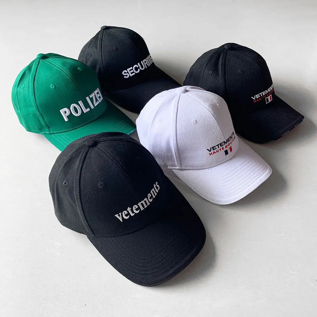 Vetements Caps Men Women Embroidery 