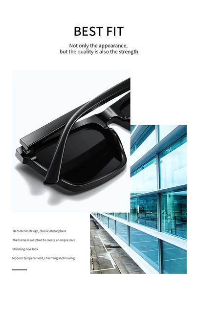 Occhiali Da Sole Polarizzati Uomo/Donna - Montatura TR90 Infrangibile, UV400, Per Guida E Sport - Foto 9