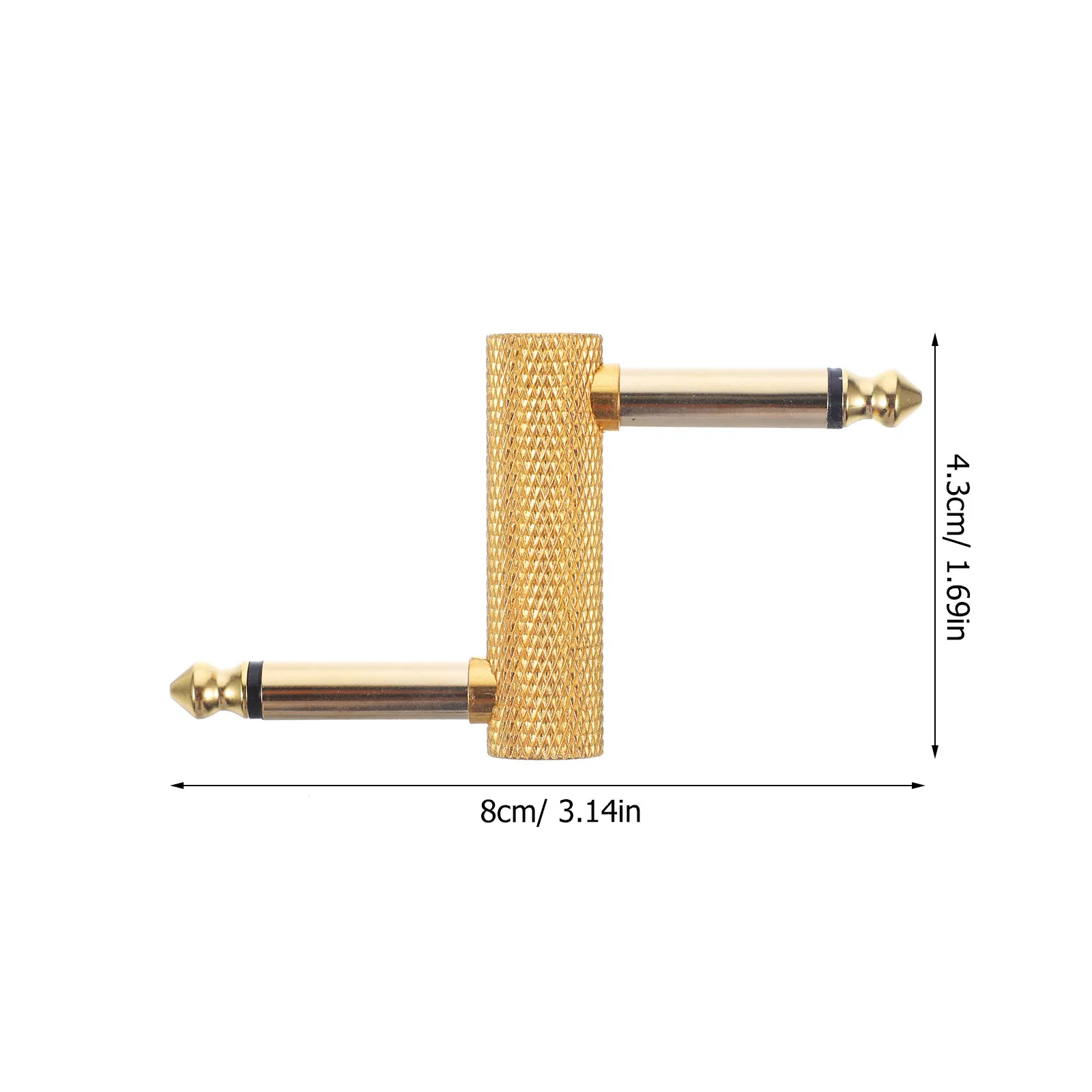 6.35mm Z형 기타 페달 커넥터 일렉트릭 기타 페달 보드용 금속 구조물 선명한 사운드 간섭 없음