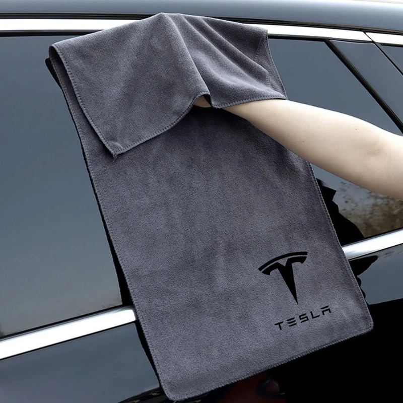 High Quality Microfiber Car Wash Towel Drying Cloth Cleaning Towel for Tesla Model 3 Model Y Model S X SpaceX Cybertruck Juguete 2