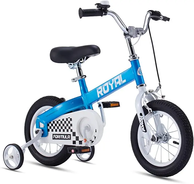 

12 Inch Formula Toddler and Bike with Training Wheels Bicycle Blue