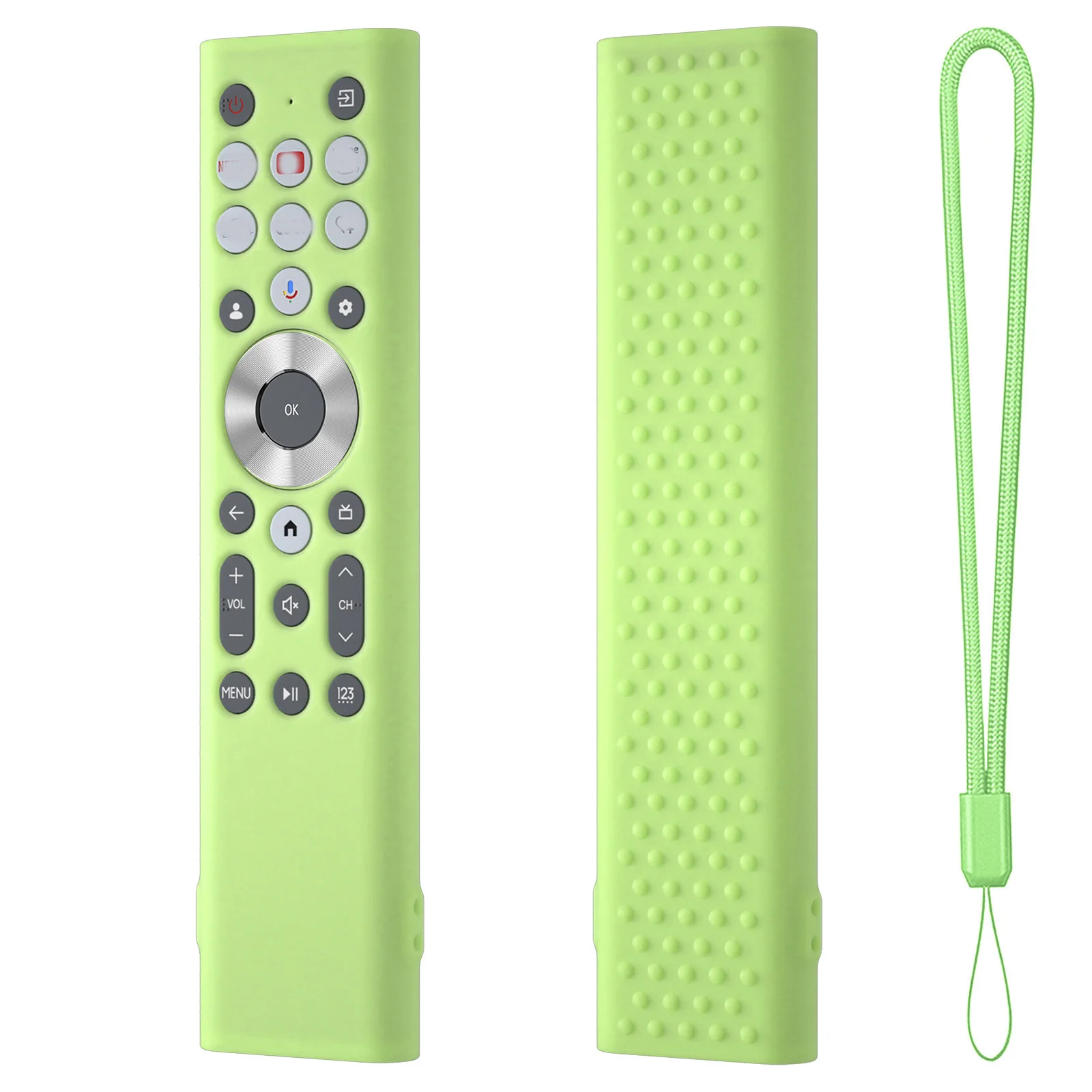 Per Hisense, Custodie in Silicone per Telecomandi Coperture Protettive per LCD 4K Della Serie U8 di Classe A7 per 100/85/75/65/55 U88N, 43/50/55/65/75/85 A7N, 55/65/75/85 U8N Smart TV (Blu luminoso