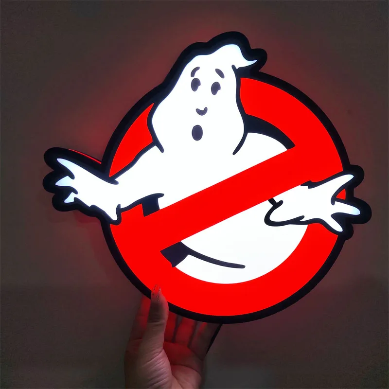 

Ghostbusters Movie Logo Lightbox Custom Wall Decor for Teens Gaming Room Decor kids bedroom Bedside wall night light As a gift