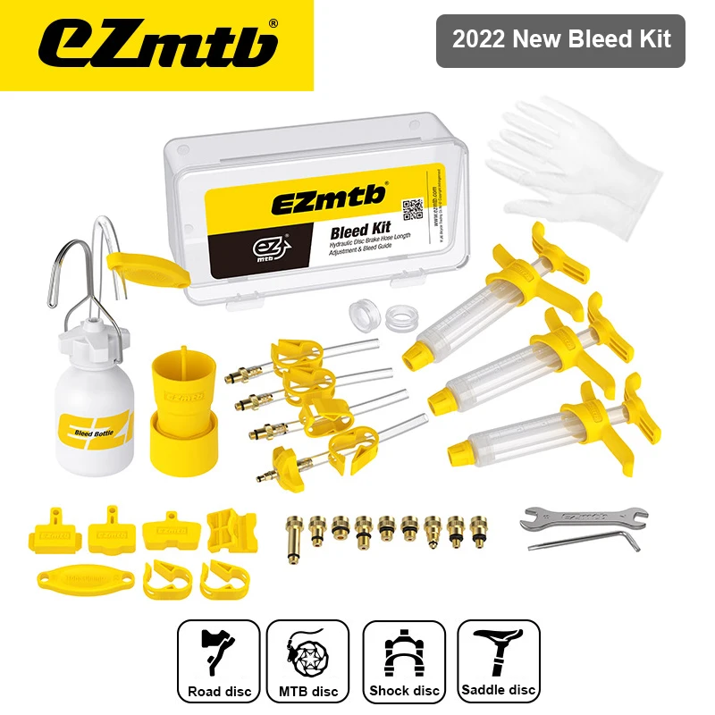 

Ezmtb Hydraulic dics bicycle brake bleed kit 2022 pro Advanced Version for shimano/sram/Magura/Campagnolo/avid/MTB Road Bike