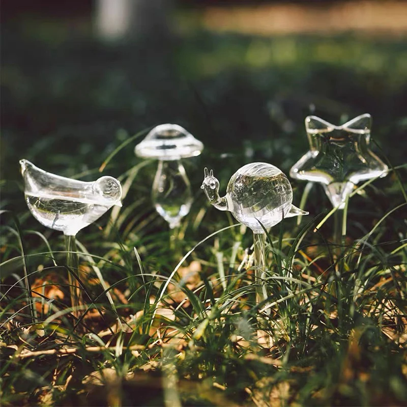 1Pcs Automatic Watering Globe Plant Flower Water Bulbs Animal Shape Glass Home Decor Garden Watering System Self Watering Device