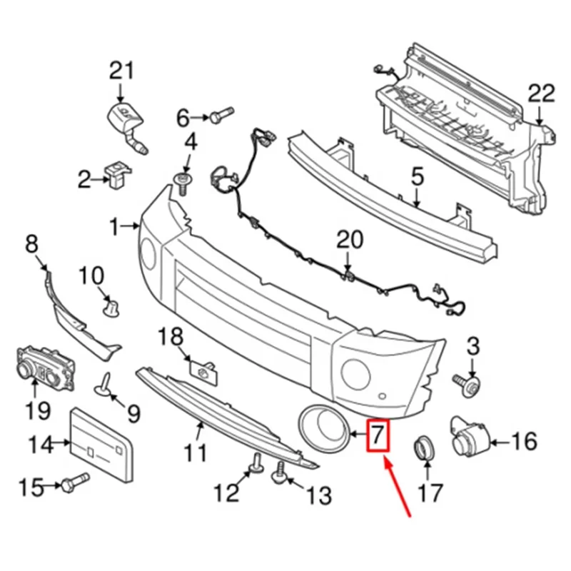 Land Rover LR4 Discovery 4 2014-2016 자동차 앞 범퍼 안개등 램프 프레임 커버 LR051335 LR051337