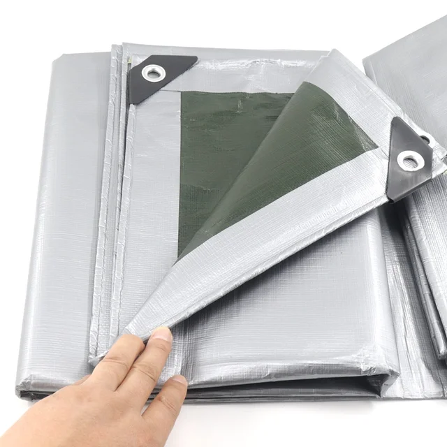 0,32 Mm 180 Gsm Új Kültéri Kemping Sátor Esőálló Pe Tarpaulin Cover Water Pad Padebo Canopy Awnings Kerti Bútorok Borítója - Image 2