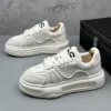 New Classic Men's Thick soled Increased Height Simple Fashion Casual Shoes Comfortable Soft soled Wear resistant Sports Shoes 4