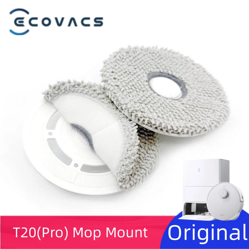Ecovacs Deebot T20 / T20 Pro Mop Kit Mopping Plate Mop Cloth Mount