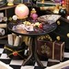 DIY Wooden Dollhouse Moon Magic Room Mini Roombox Miniature Doll Houses Building Kits with Furniture LED Light for Birthday Gift 5