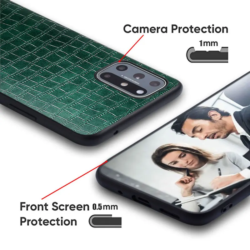 Premium PU Leather Slim Fit Phone Case Back Cover