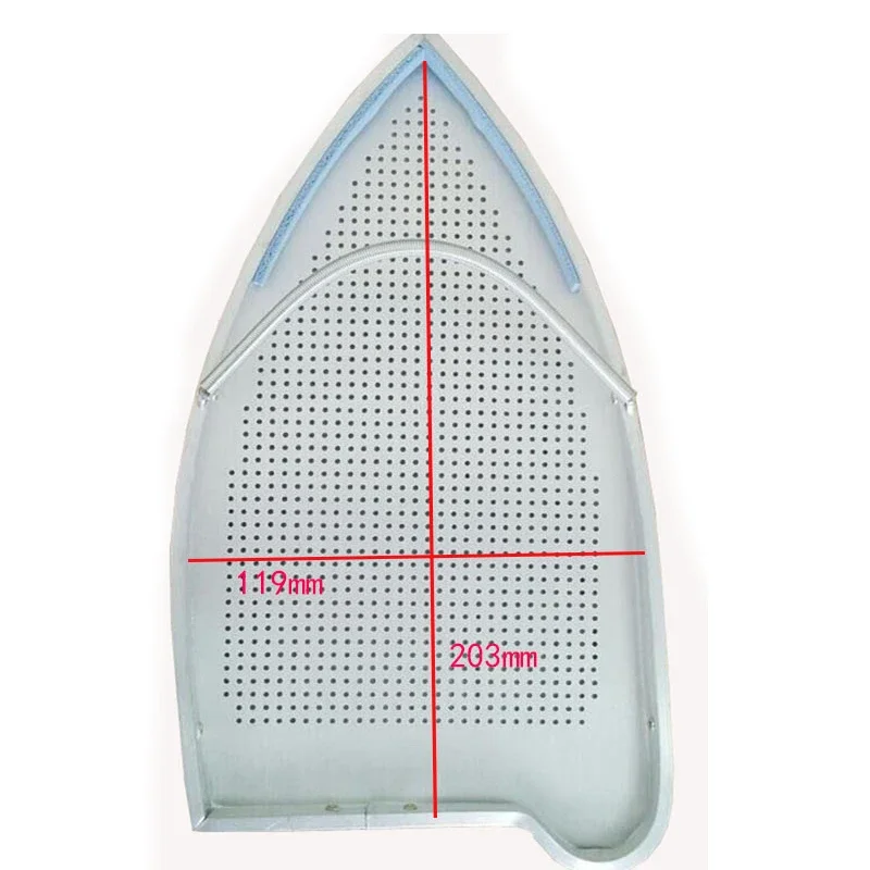 Description Picture 2 of item2128 203X119mm Electric Iron Parts aluminum Anti scald protective cover iron shoes with silicone gel edge