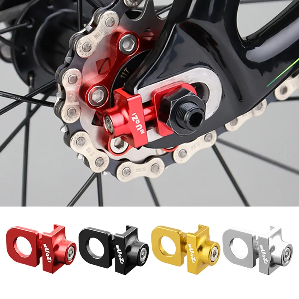 

Hot Sale New Bicycle Chain Adjuster Tensioner Fastener Aluminum Alloy Bolt for BMX Fixie Bike Single Speed Bicycle Bolt Screw