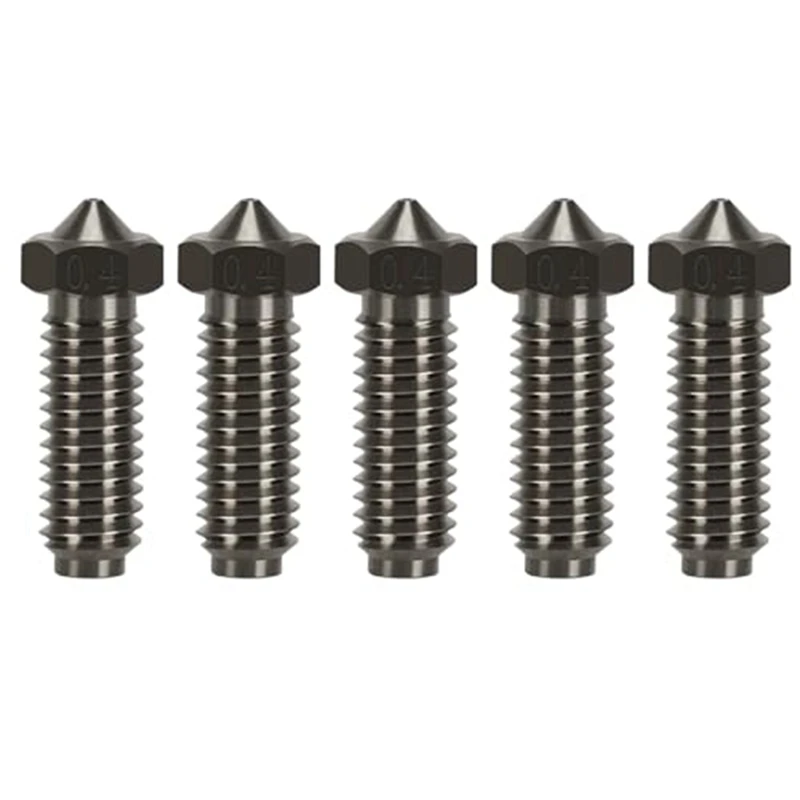 

Stainless Steel Nozzels Set 0.4MM Thread Hardened Nozzles High Temperature Pointed Wear Resistant Nozzle Kit