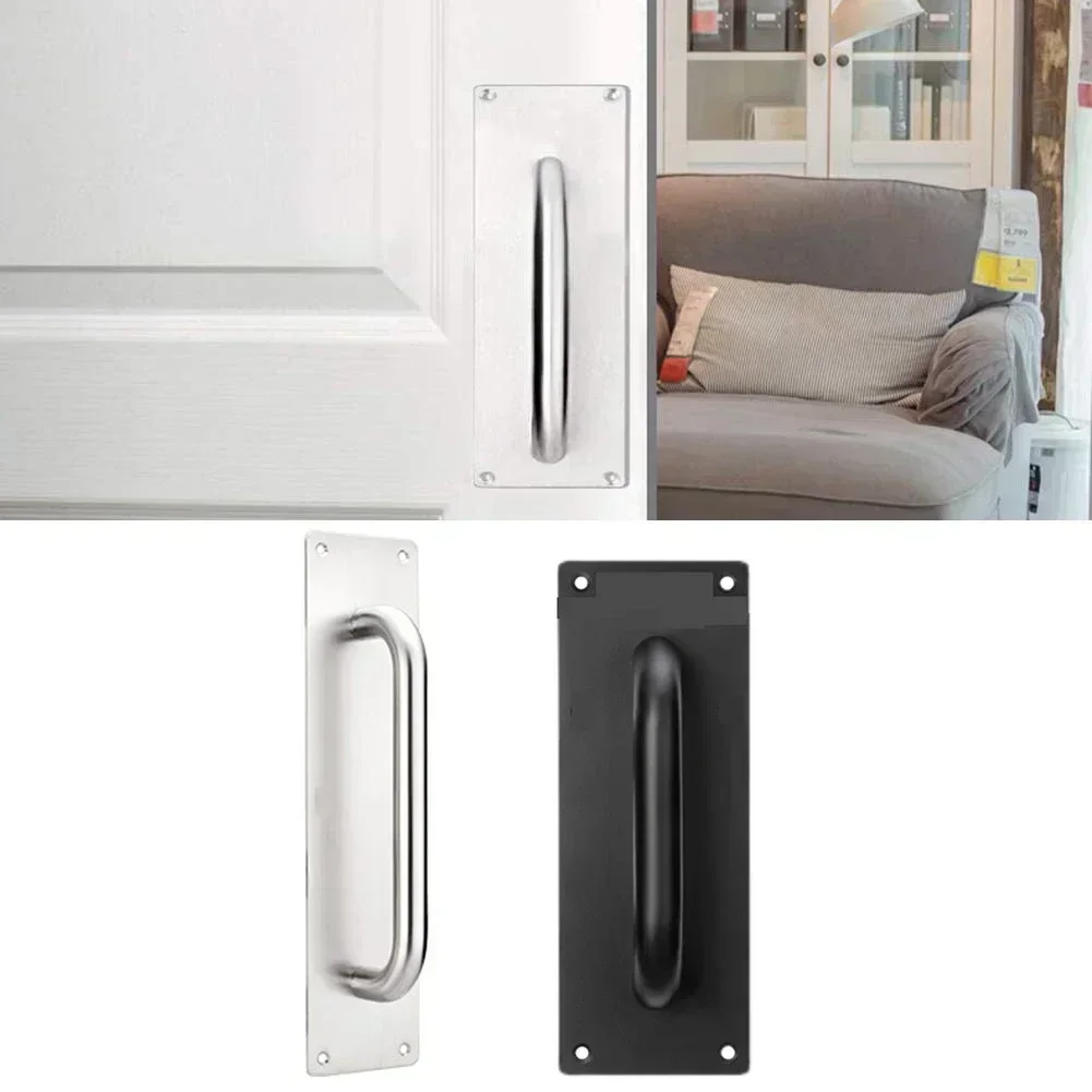 Sliding Door Handle Cabinet Handle Stainless Steel Pull Push Door Kitchen Knobs Cupboard Wardrobe Drawer Pulls Hardware door handles cabinet handles