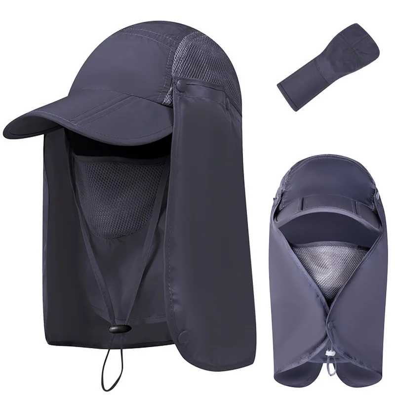 

Outdoor Male UV Protection Sun Hat Women Summer Quick Drying Fisherman Caps Foldable Baseball Cap Men Neck Flap Bucket Hats