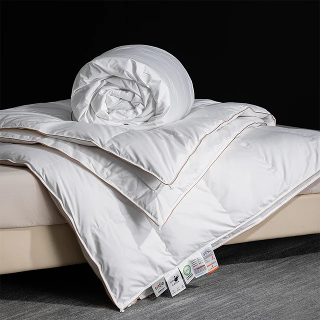 Couette en soie artisanale : remplissage en soie tirée à la main - Distribution uniforme, coque en coton respirant, Queen 3
