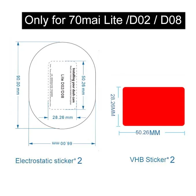 Фото Крепление для 70mai pro D02/D08 для 70mai Dash Cam Pro D02 Lite D08 для 70mai Pro D02 Lite D08 CPL фильтр №3