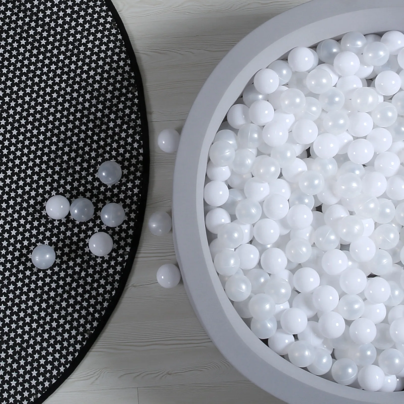 Ball Pit Ball 5.5CM 100Pcs White Pearl White Baby Ocean Plastic Balls For Play House Tents Kids Outdoors Toys 2