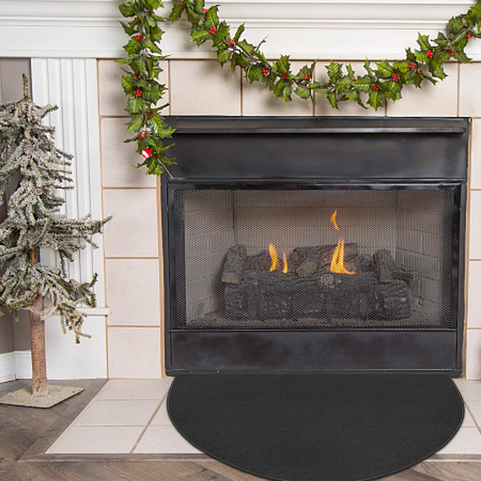 Fireproof Fireplace Rug Non Slip Protection Mat Flame Resistant Pad 新作