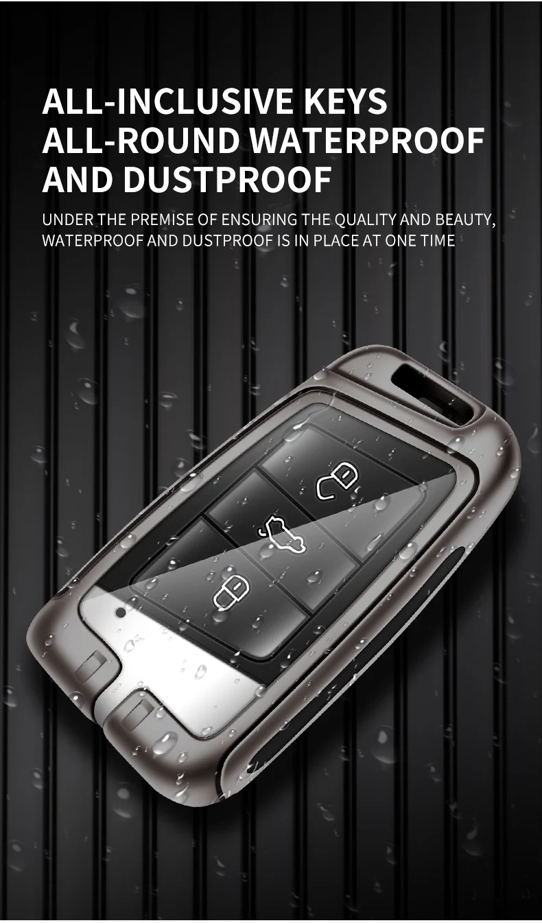 Custodia per chiave a distanza per auto in lega di zinco Shell per VW Volkswagen Magotan Passat B8 Golf per Skoda Kodiaq Superb A7 accessori per sedili - S6cad05fa13a445f58896cd57dcd9ccd0M