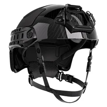 Revixun-casco de seguridad Airsoft, de fibra de carbono, para juegos, para deportes al aire libre