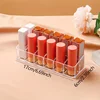 12 Grids Makeup Organizer Box Transparent Lipstick Makeup Brush Storage Holder Home Bathroom Desk Storage Boxes Accessories 6