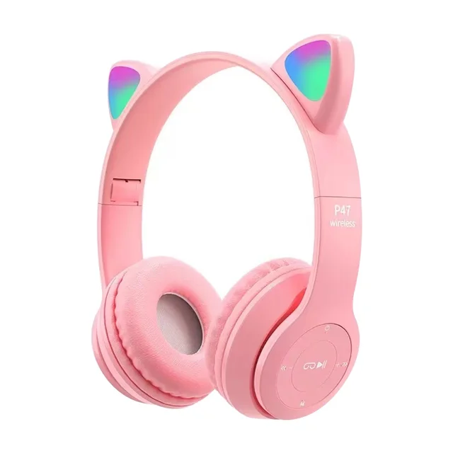 LED Cat Ear Bluetooth Headset 5